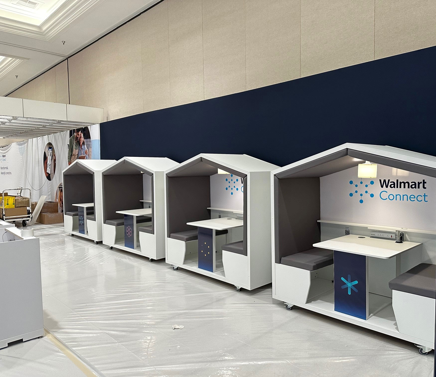 Walmart-connect NOOK Worked it Walmart to create the Walmart Connect area at a tradeshow